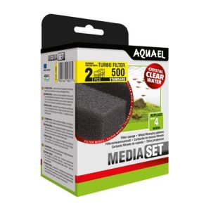 2 Mousses filtrantes pour Aquael Turbo Filter 500