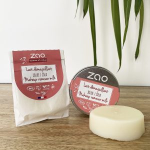 Lait démaquillant solide rechargeable