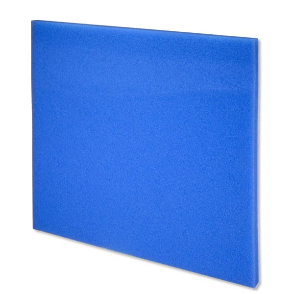 JBL Mousse filtrante bleu à maille fine 50x50x2,5cm