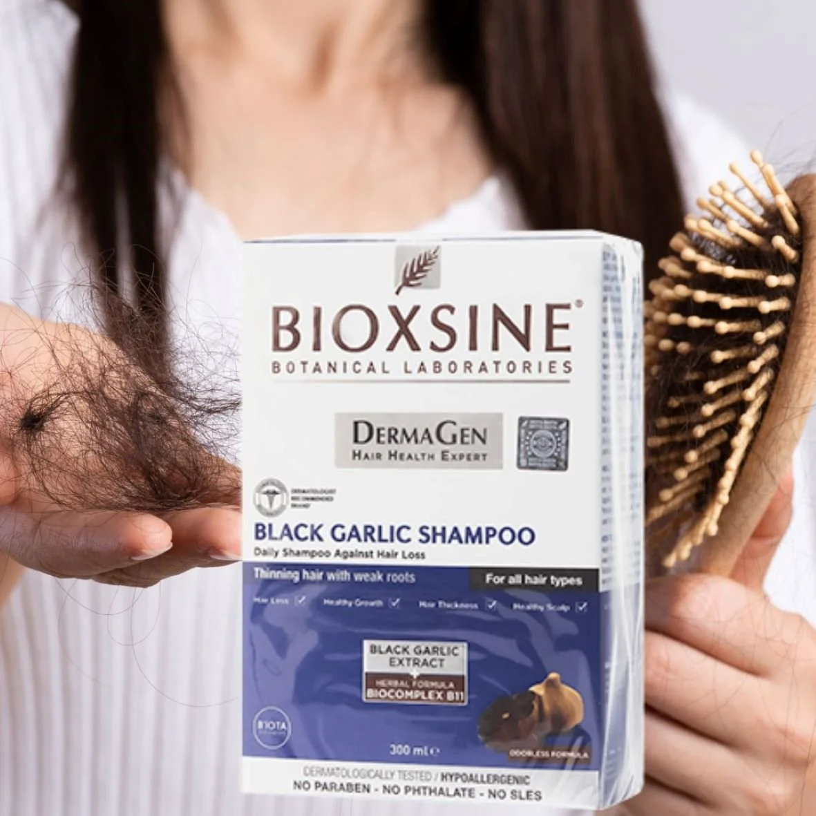 Bioxsine dermagen shampooing à l’ail noir – Image 2