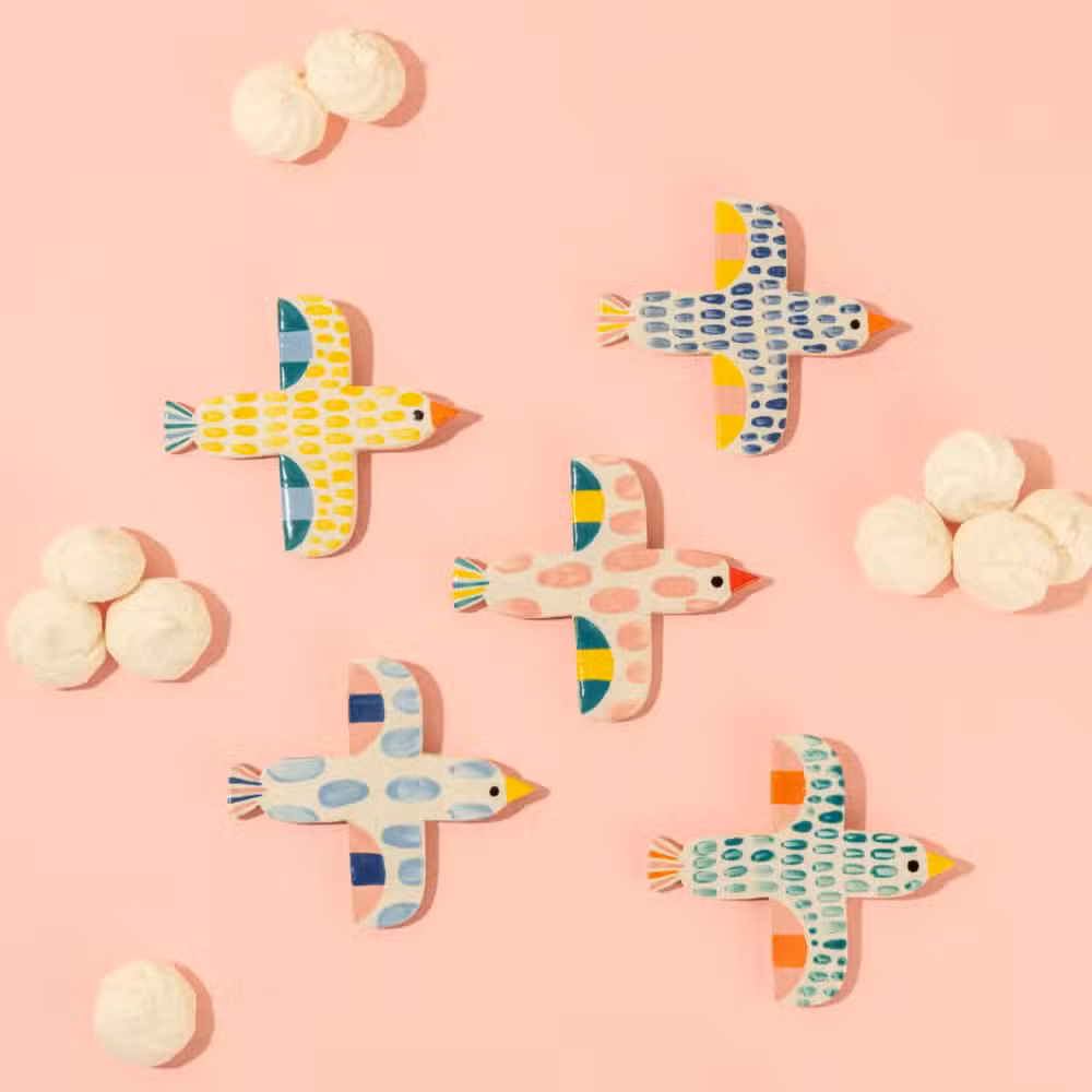 Oiseau décoratif en céramique – objet déco coloré, plusieurs modèles | Twicy Store